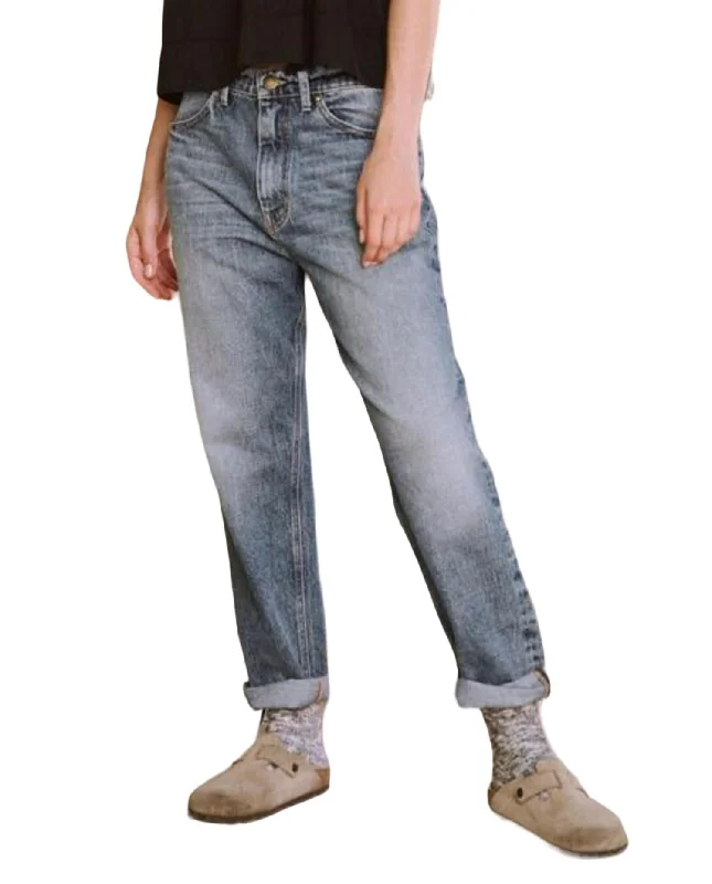 Slouch Taper Jean In Canopy Wash Elegant Wide-Leg Jeans