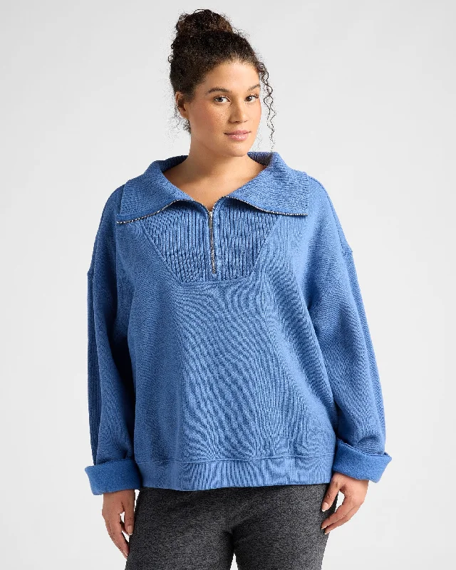 Plus Size Sonata Fleece Sweatshirt Hoodie with Typography Text Message