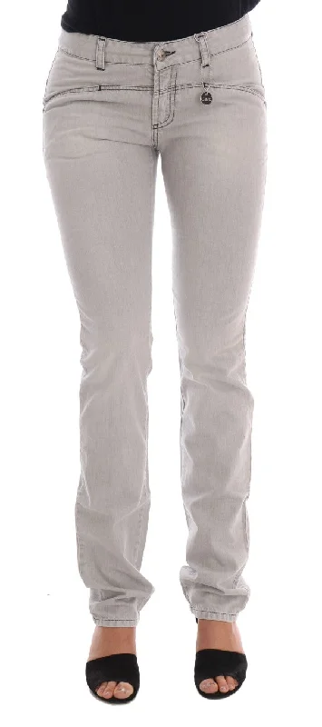Costume National Sophisticated Gray Super Slim Jeans Trendy Wide-Legged High-Waist Jeans Costume National Sophisticated Gray Super Slim Jeans Trendy Wide-Legged High-Waist Jeans