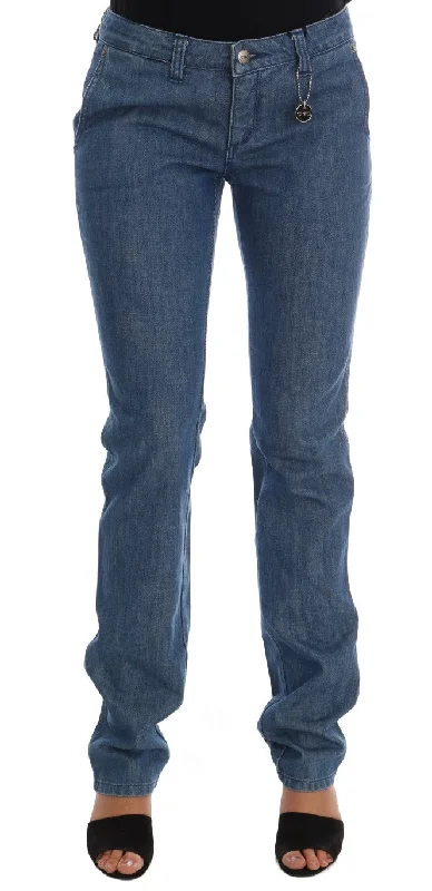 Costume National Super Slim Blue Wash Cotton Jeans Comfortable Faded High-Rise Jeans Costume National Super Slim Blue Wash Cotton Jeans Comfortable Faded High-Rise Jeans