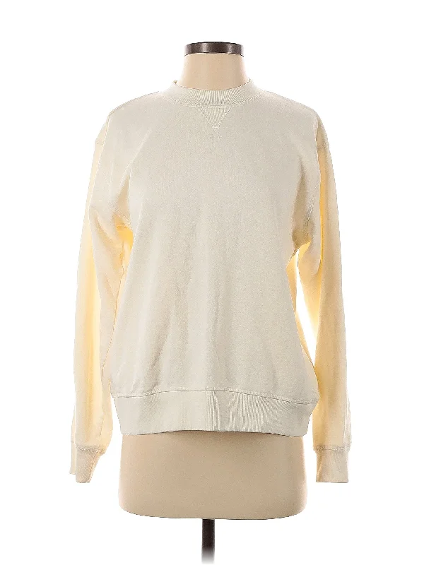 Sweatshirt Hoodie with Ribbed Hem Stretchable Secure