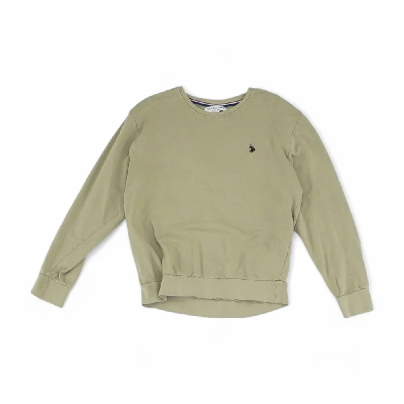 Tan Solid Sweatshirt Hoodie with High-Low Hem Asymmetrical Trendy