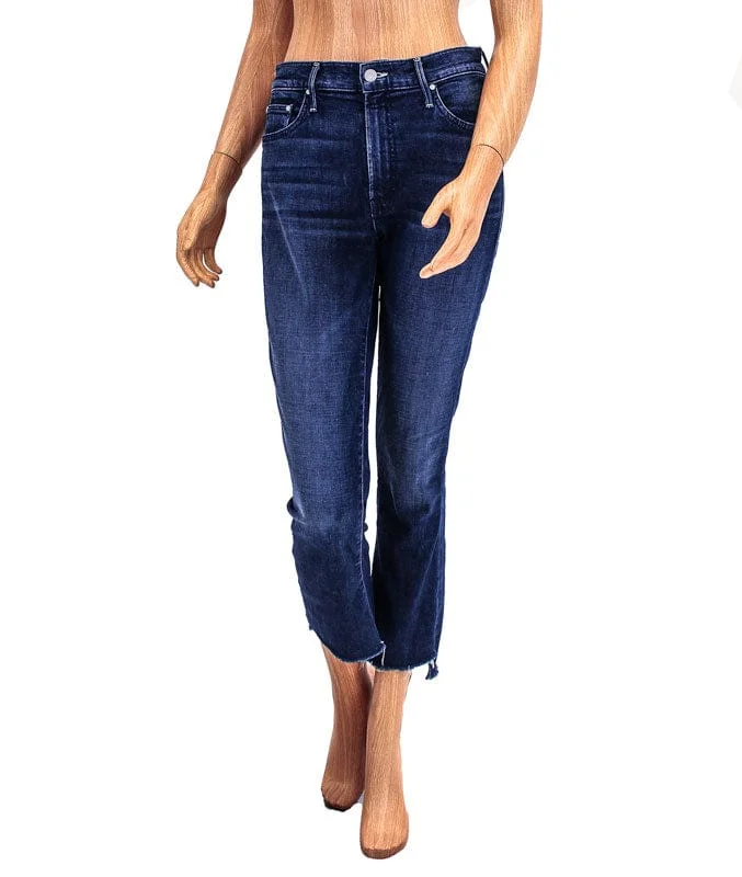 "The Insider Crop" Raw Hem Jeans Stylish Plus Size Denim Jeans