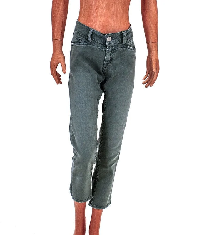 The Starlet Cropped Skinny Jeans Stylish Stone-Wash Denim Jeans