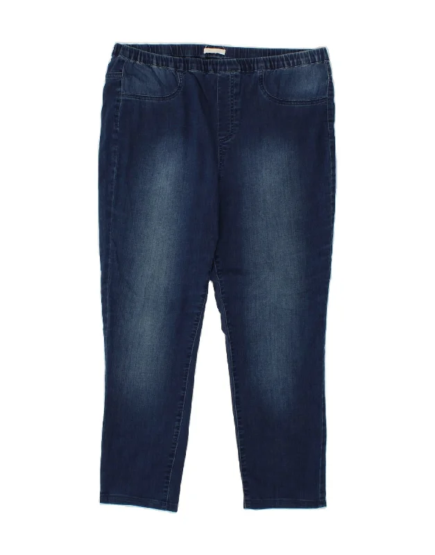 WHITE STUFF Womens Crop Jegging Jeans UK 18 XL W38 L26 Blue Cotton Cozy Relaxed Fit Jeans WHITE STUFF Womens Crop Jegging Jeans UK 18 XL W38 L26 Blue Cotton Cozy Relaxed Fit Jeans