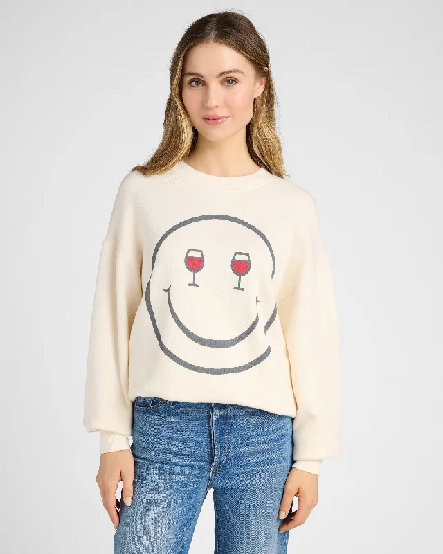 Wine Eyes Sweatshirt Hoodie with Drawstring Waist Adjustable Fitted