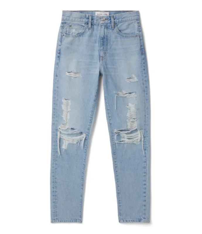 Women's Roxy Slim Straight Jean In Mind Made Up Distressed Stylish Stone-Wash Denim Jeans Women's Roxy Slim Straight Jean In Mind Made Up Distressed Stylish Stone-Wash Denim Jeans