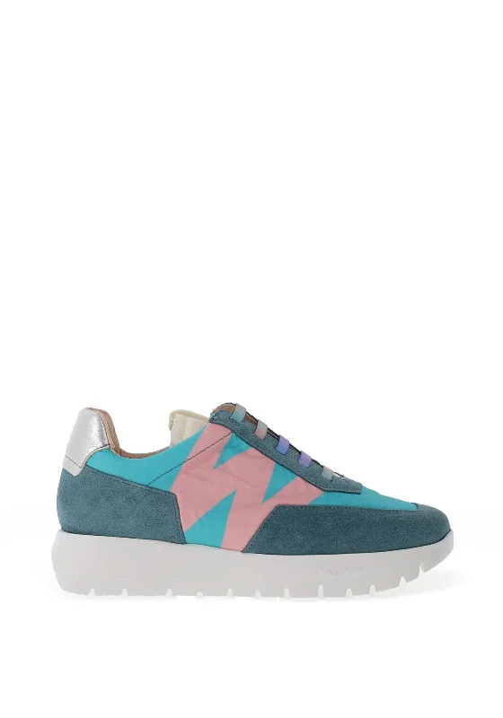 Wonders Fly Colour Block Suede Trainers, Jeans Fashionable Slouchy Fit Jeans