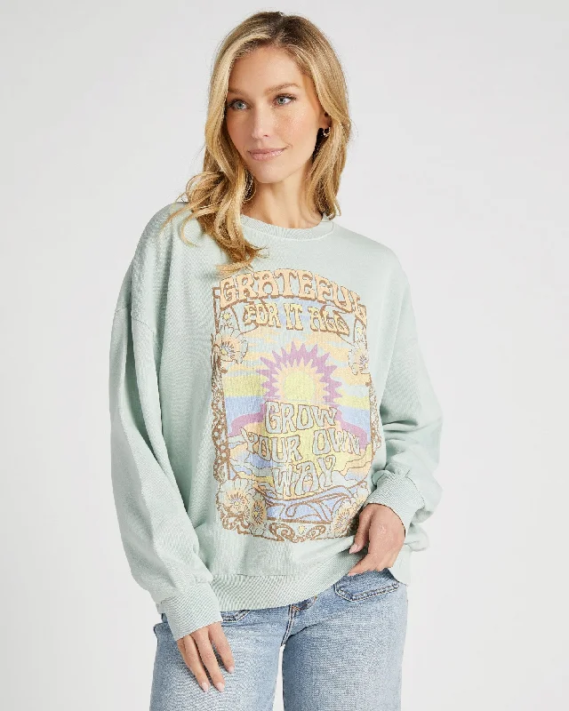 Grateful Sunday Sweatshirt Hoodie with Hood Adjustable Protection