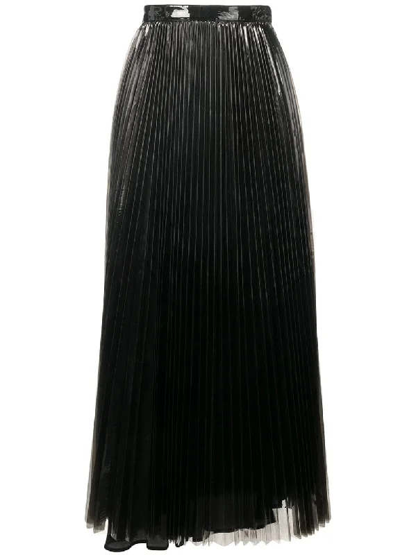 glossy pleated skirt velvet skirt sumptuous