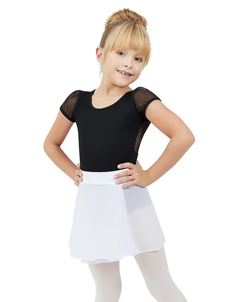 Capezio TC0011C Girls Pull-On Skirt - Girls leather skirt modern