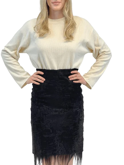 BROADTAIL SKIRT velvet skirt luxurious
