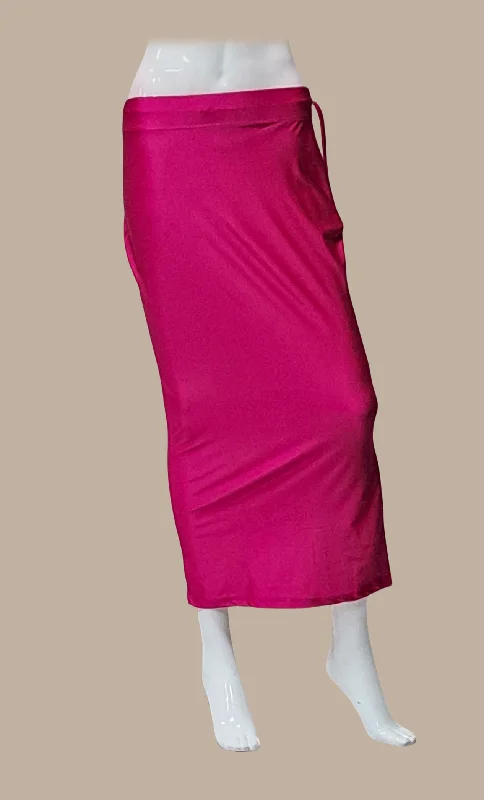 Deep Cerise Shape Wear Under Skirt chiffon skirt flowing
