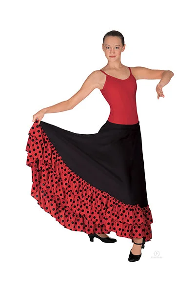 Eurotard 08804C Girls Flamenco Skirt linen skirt natural