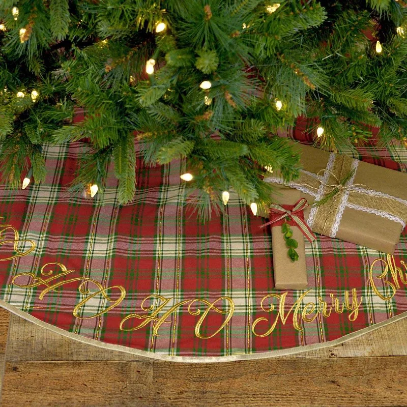 HO HO Holiday Christmas Tree Skirt 55 VHC Brands pencil skirt chic