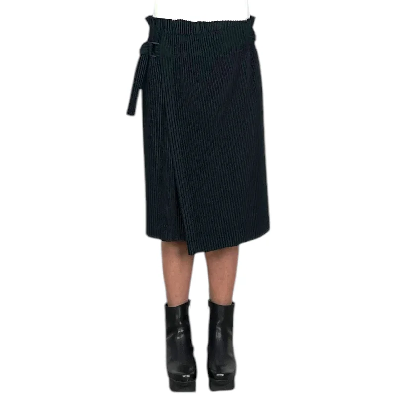 PLEATS BOTTOMS 2 SHORT SKIRT silk skirt elegant
