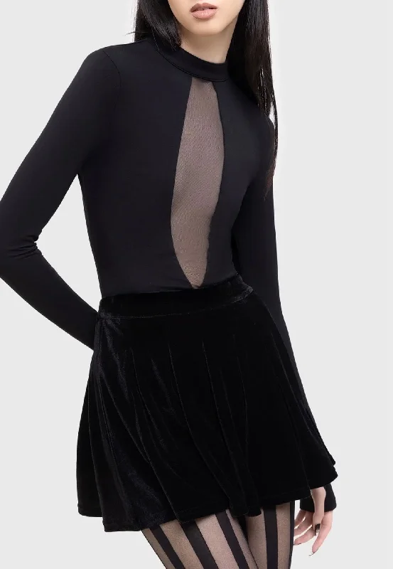 Killstar x Kihilist - Cybernova Black - Skirt wool skirt thick