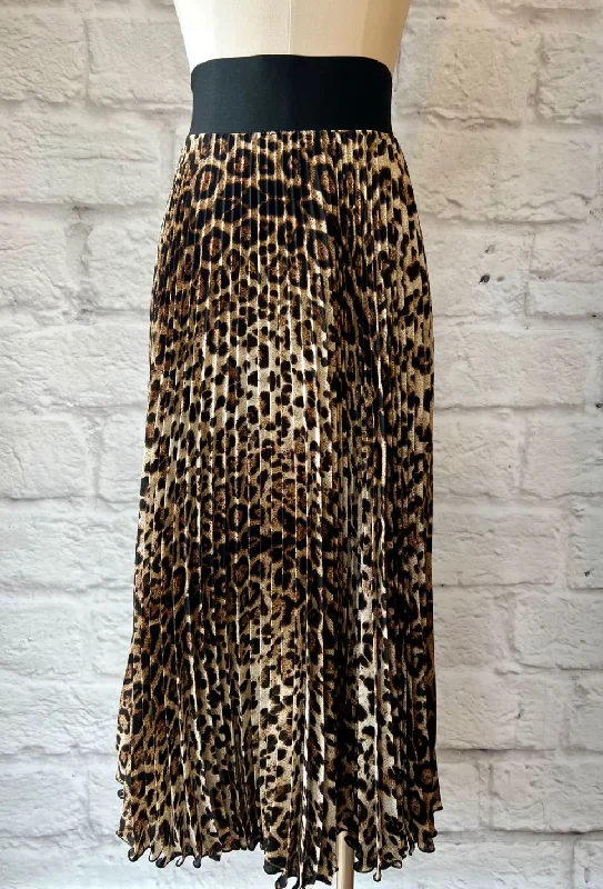 Loyd Ford Leopard Skirt denim skirt fashionable