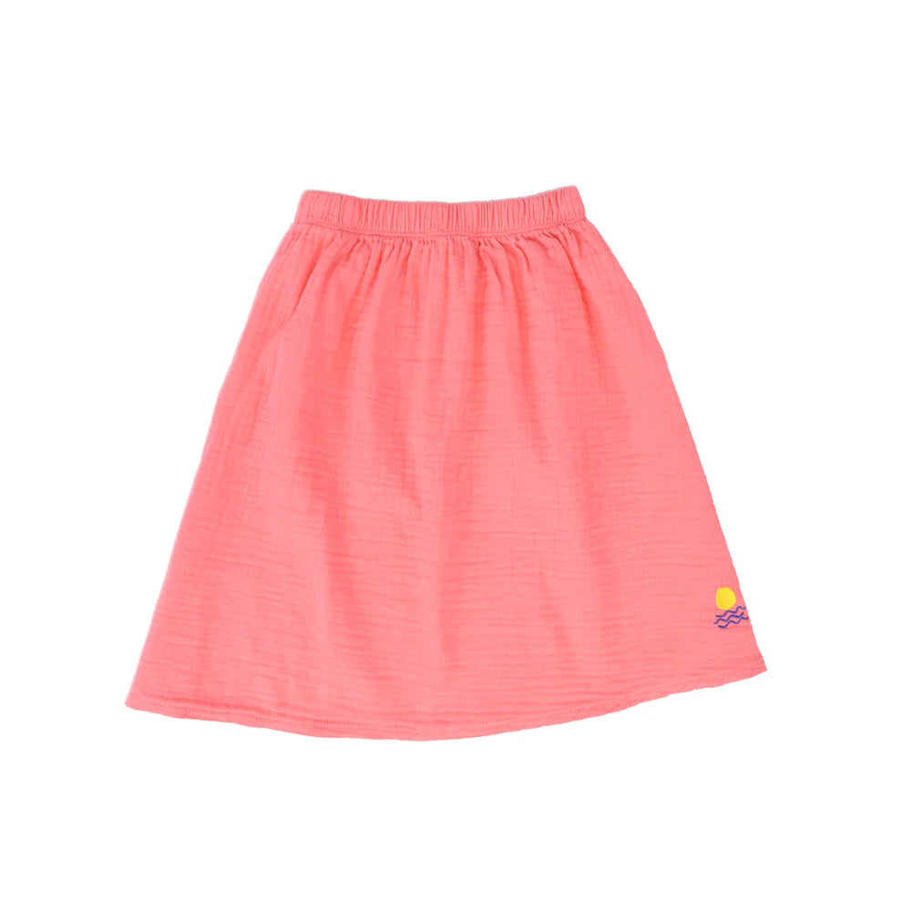 PICNIK HOT PINK FLARE SKIRT chiffon skirt lightweight