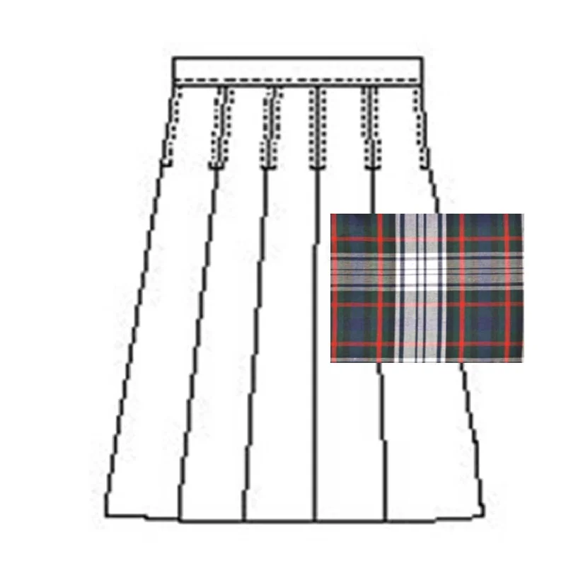 Plaid 49 Knife Pleat Skirt lace skirt romantic