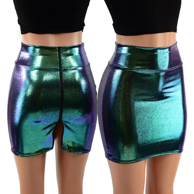 Scarab Bodycon Skirt with Fully Separating Zipper linen skirt airy