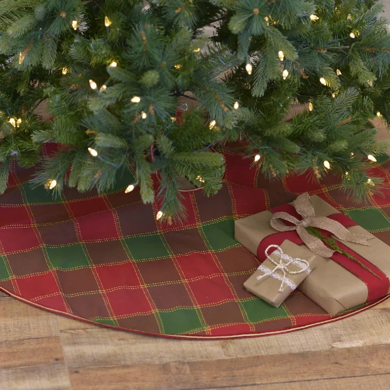 Tristan Christmas Tree Skirt 48 VHC Brands silk skirt smooth