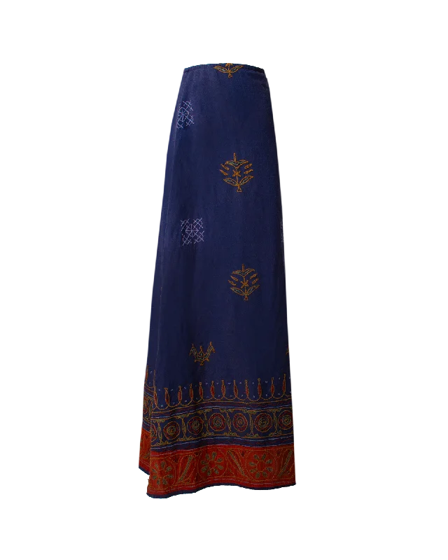 Vintage Anotah Skirt cashmere skirt rich
