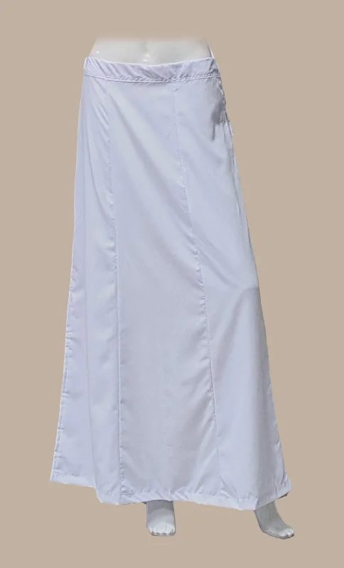 White Cotton Under Skirt cashmere skirt plush