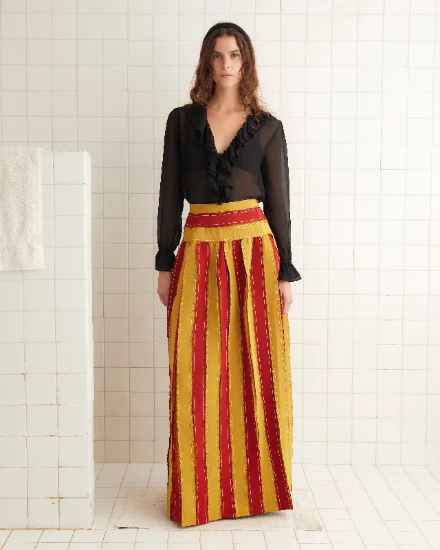 Winner's Sash Skirt linen skirt relaxed