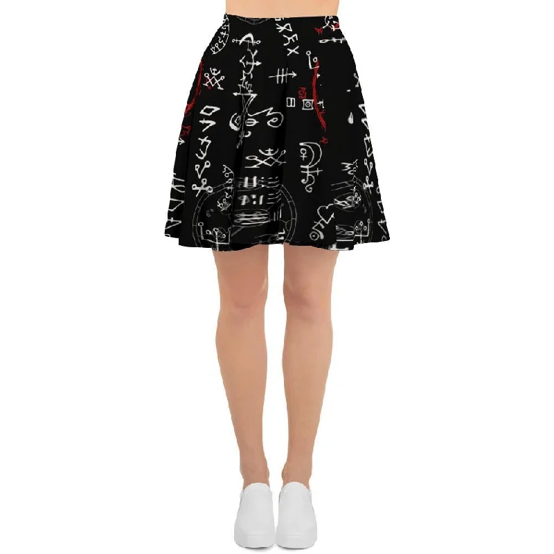 Witch Women's Skirt velvet skirt plush